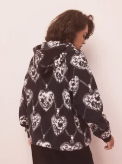 monochrome - Polaires Polar demi-zippée Cœur et médaillon
