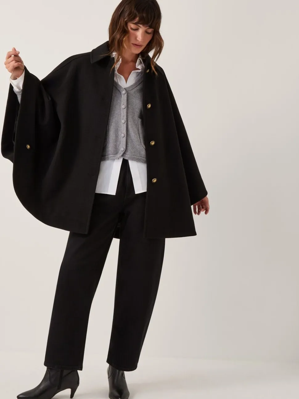 Monsoon Manteau cape Ciara