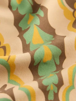 Motif paisley noir/vert - Bas de bikini Imprimé