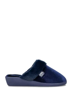 Mules Totes Isotoner à talons en velours scintillant pour femme