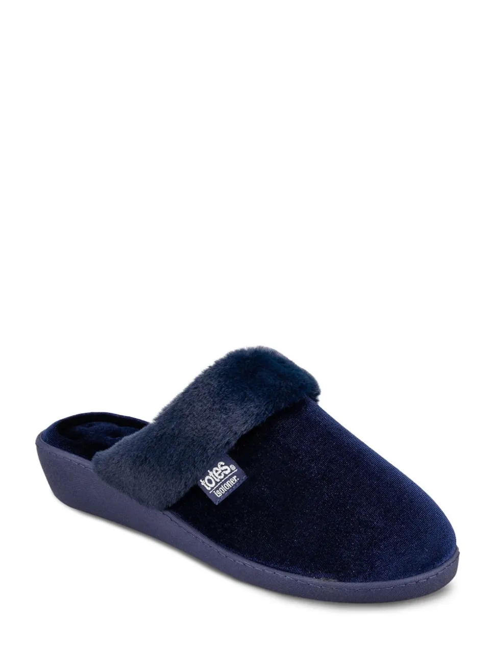 Mules Totes Isotoner à talons en velours scintillant pour femme