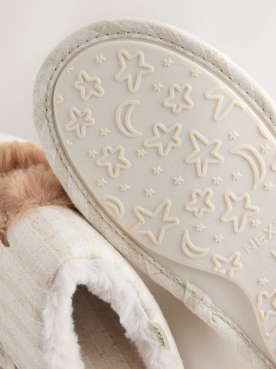 neutre - Chaussons mules en lin Hamish