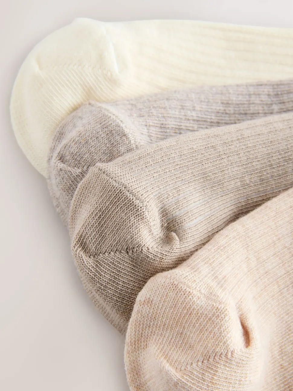 neutre - Lot de 4 paires de chaussettes de sport côtelées