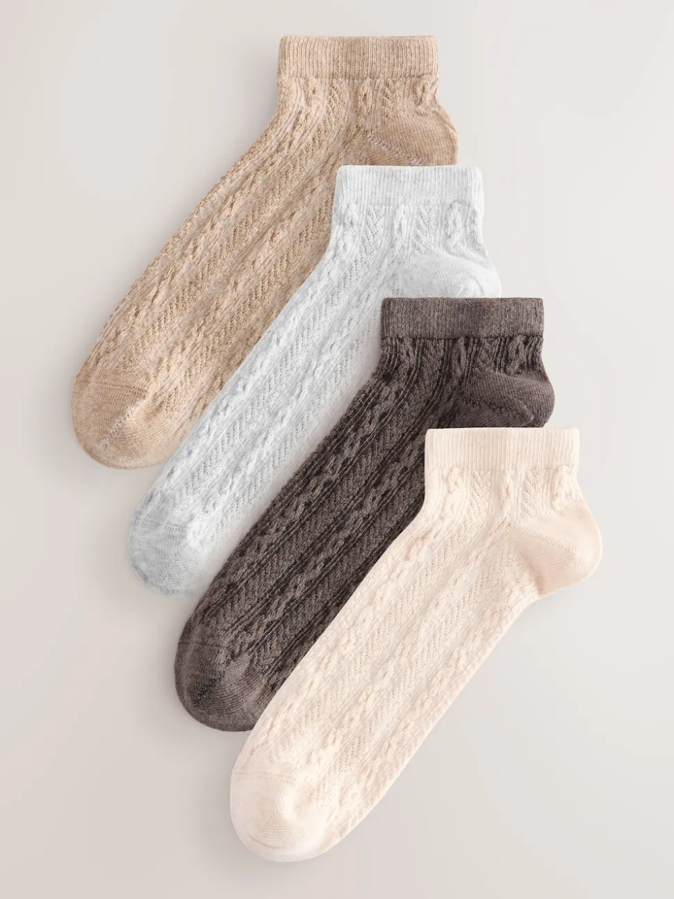 neutre - Lot de chaussettes de sport en câble 4