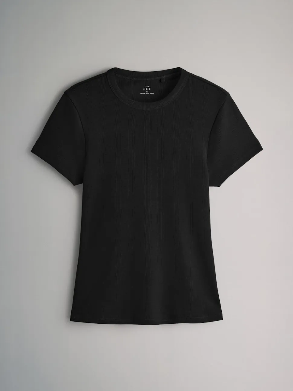 neutre - The Set lot de 5 t-shirts côtelés à manches courtes