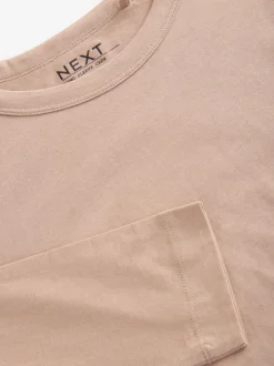 neutre - T-shirt à manches longues de cou d'équipage