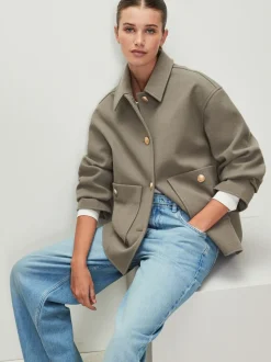 neutre - Veste brossée à col