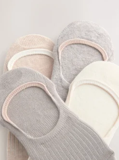 Neutre côtelé - Paquet de chaussettes invisibles 4
