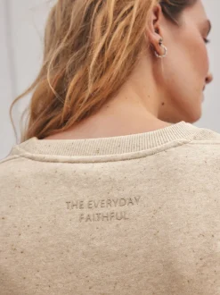 Neutre neutre - Sweat-shirt long Essentiels coupe décontractée avec poches
