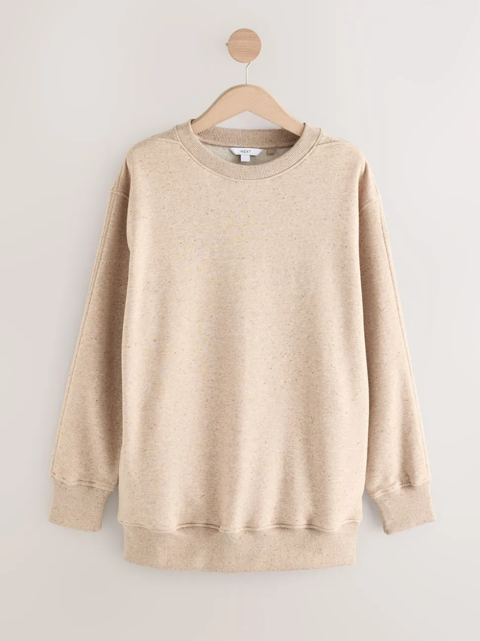 Neutre neutre - Sweat-shirt long Essentiels coupe décontractée avec poches