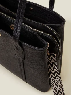 Noir - Accessorize Sangle Sac cabas Sac