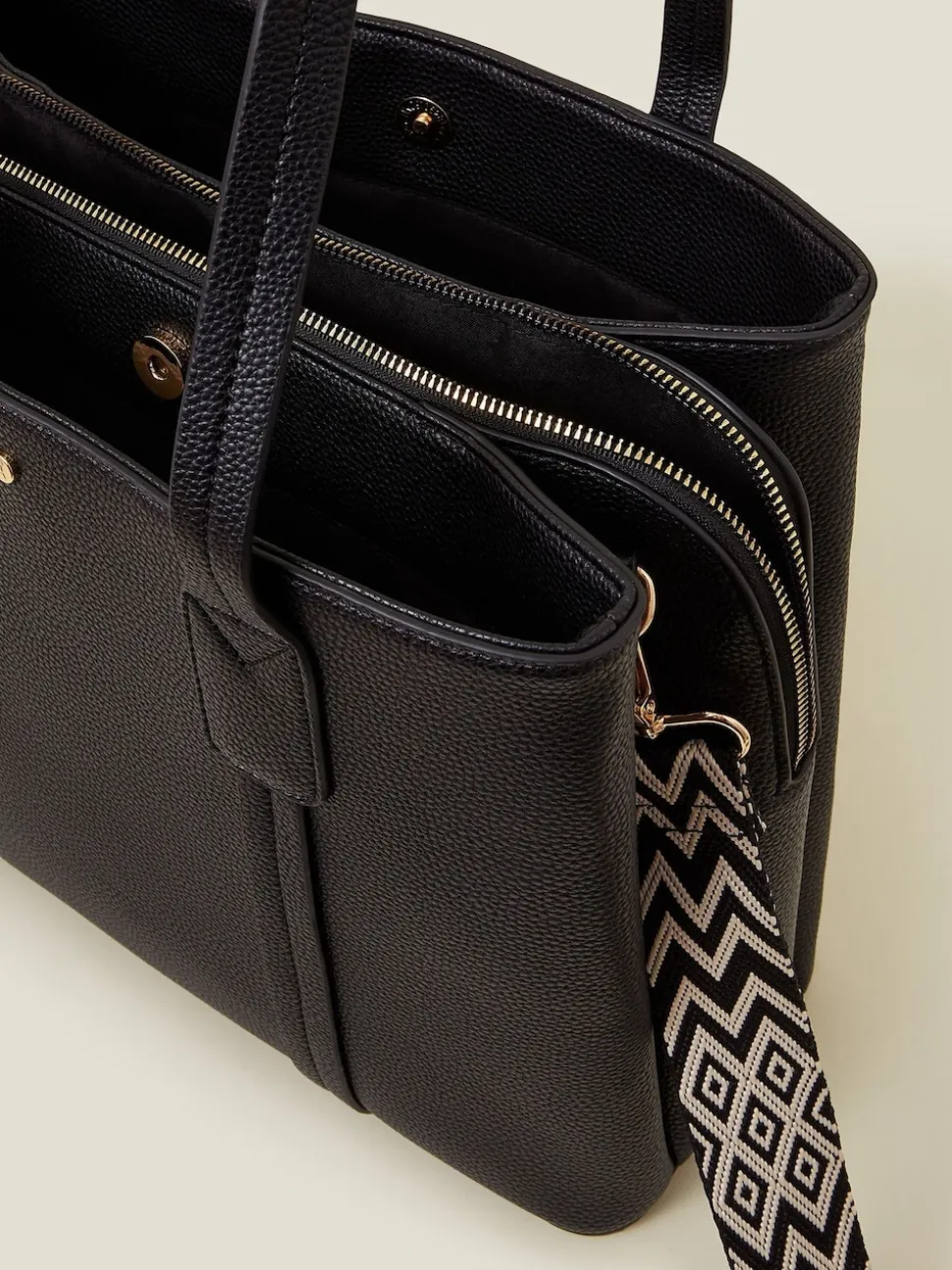 Noir - Accessorize Sangle Sac cabas Sac