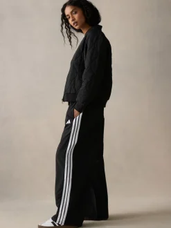 Noir - adidas Essentials Pantalons Amples à 3Rayures