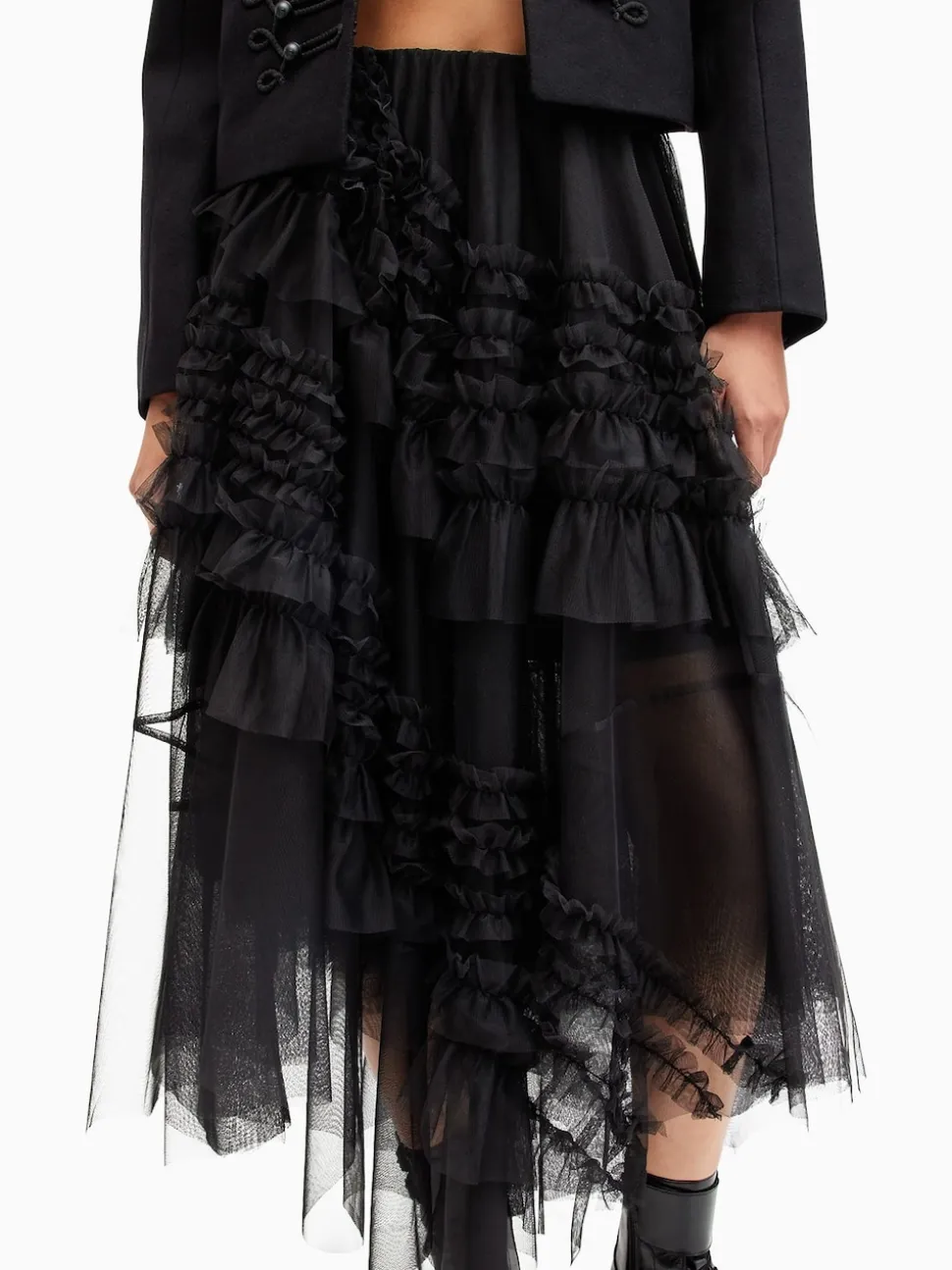 Noir - Allsaints Jen Tulle Jupes
