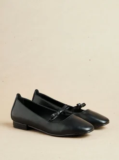 Noir - Ballerines Linzi Cressida avec nœud