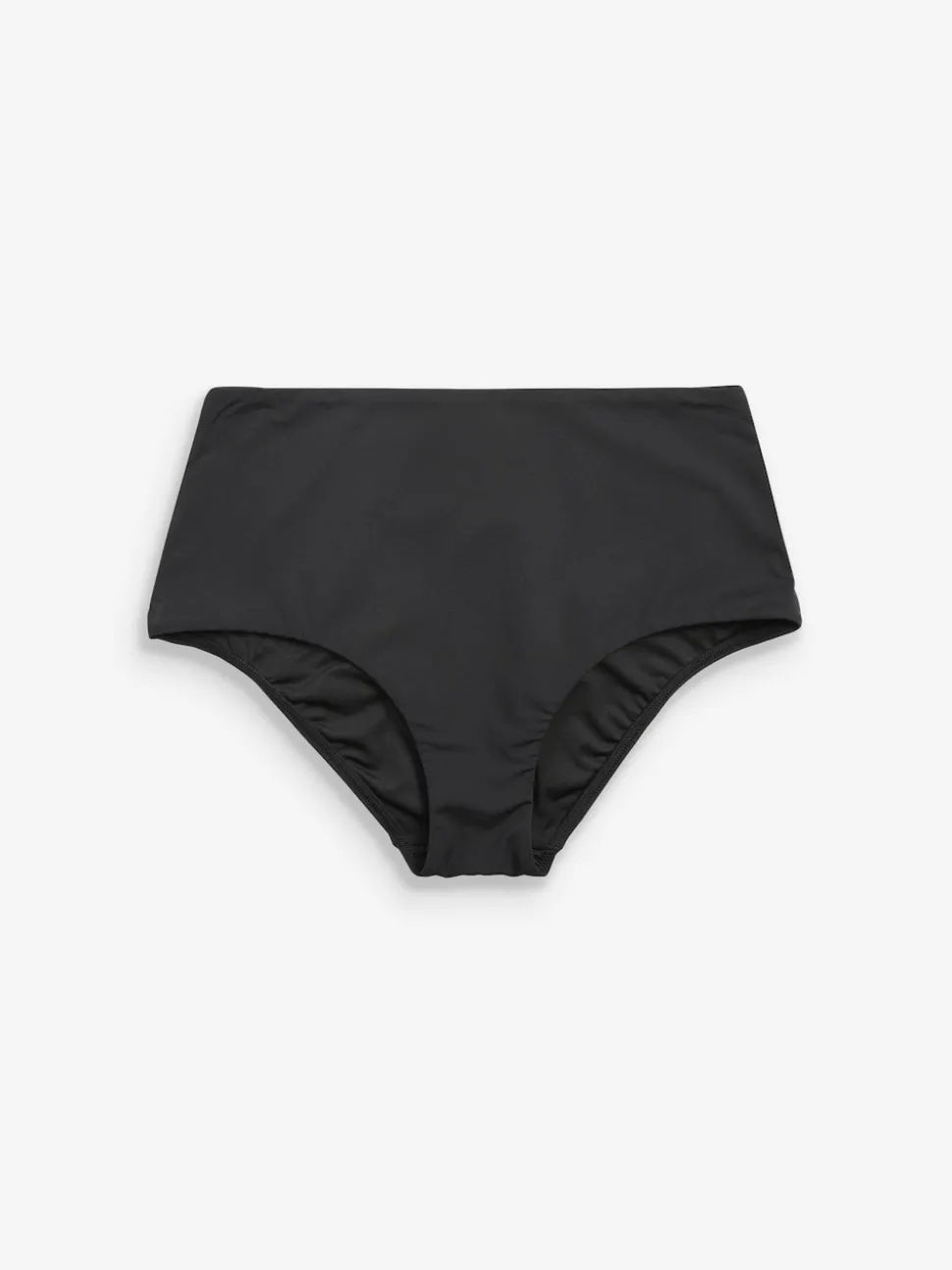 Noir - Bas de bikini mi-long à contrôle du ventre