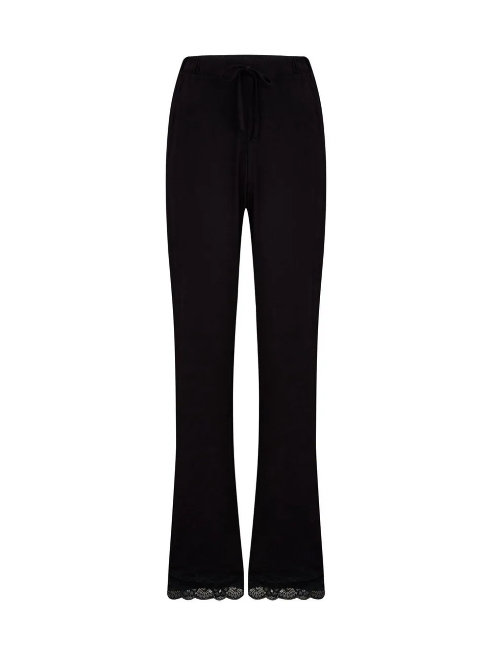 Noir - Bas de pyjama Pour Moi Sofa Loves en jersey doux en dentelle