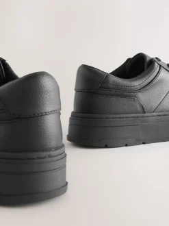 Noir - Baskets à lacets épaisses Cleat