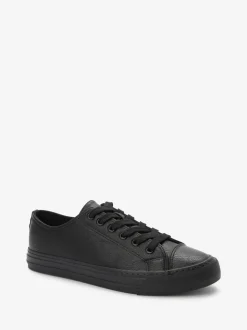 Noir - Baskets de baseball vernies