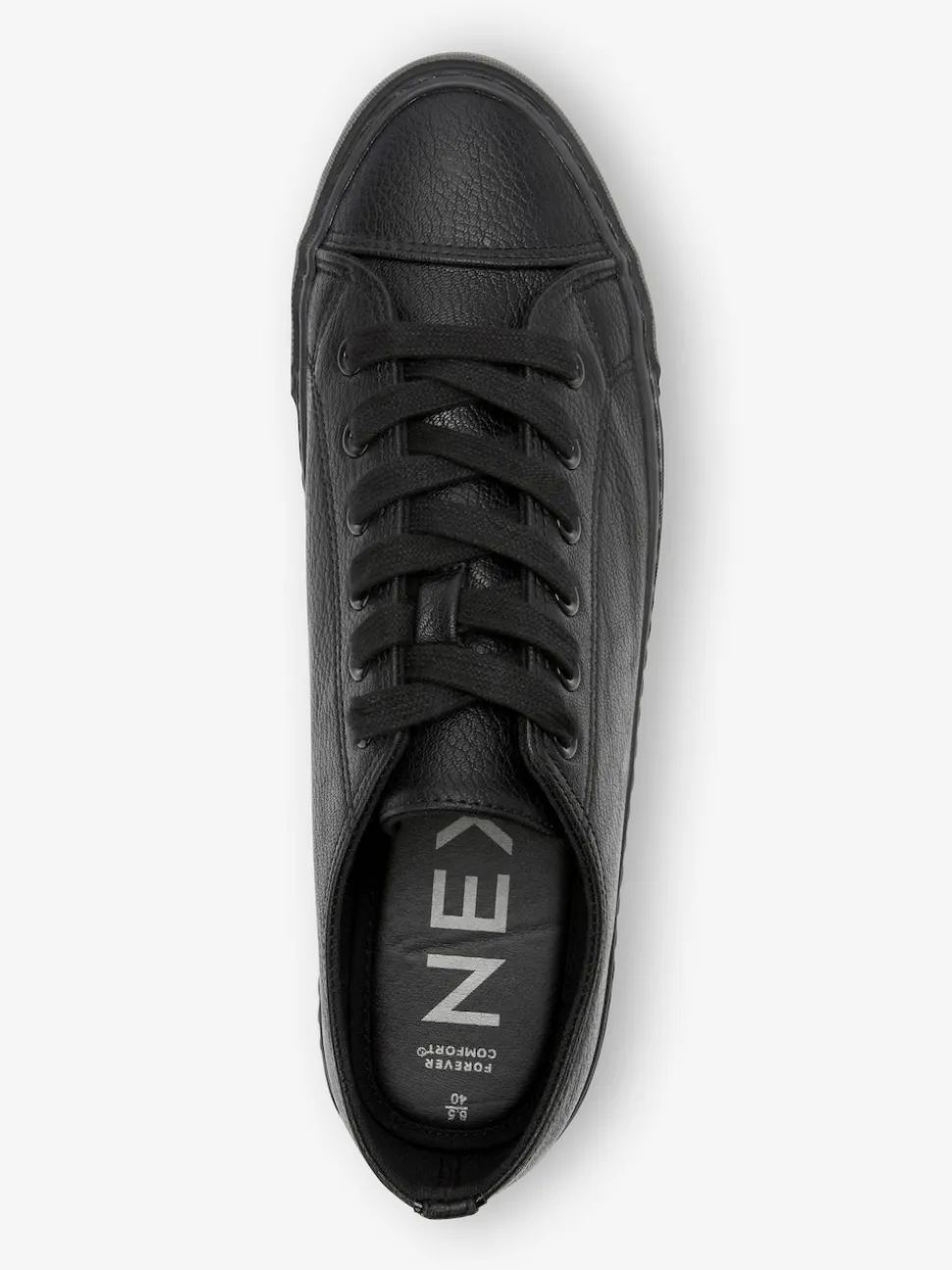 Noir - Baskets de baseball vernies