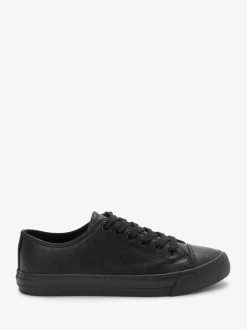 Noir - Baskets de baseball vernies