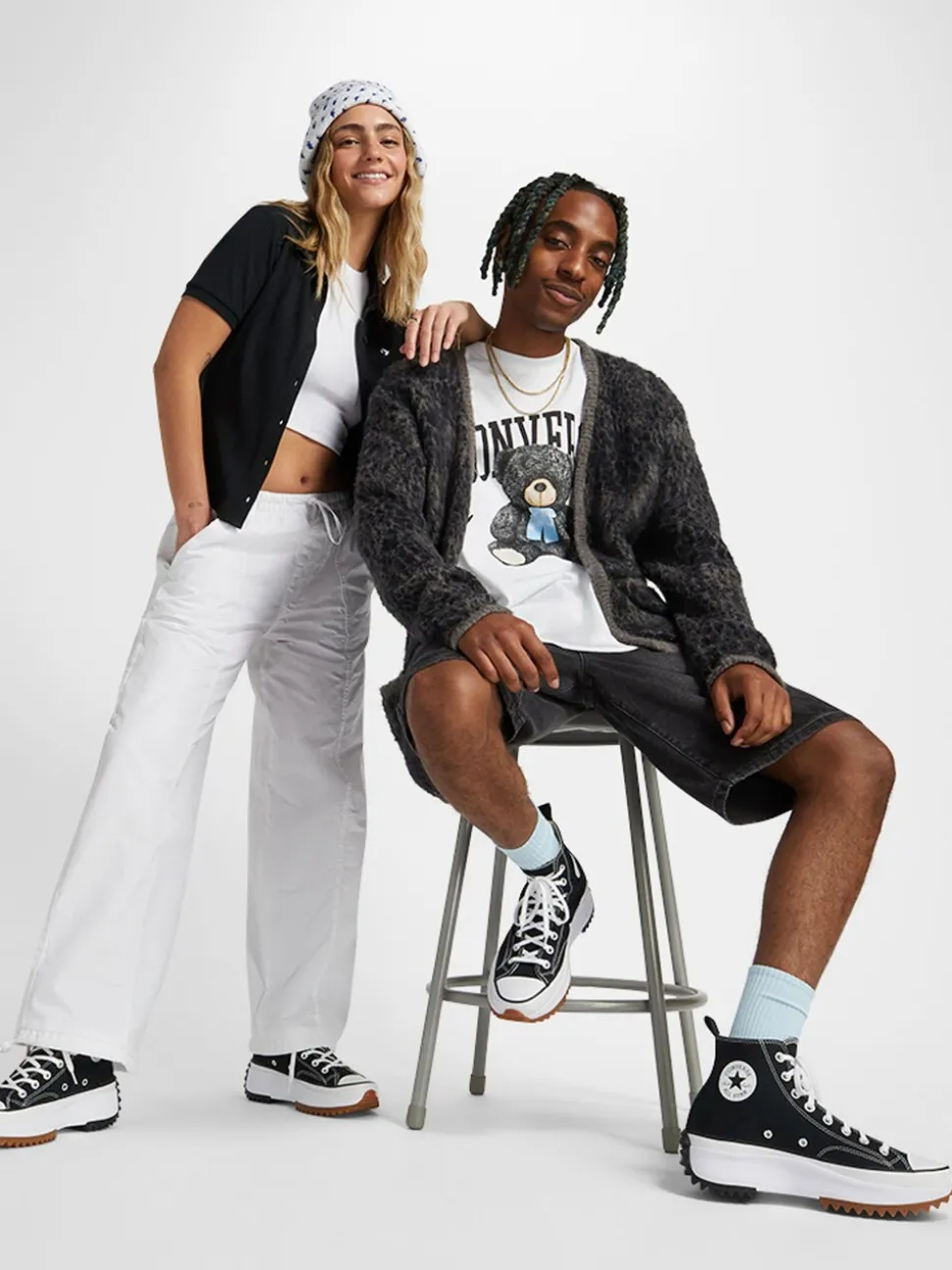 Noir - Baskets de randonnée Converse run star