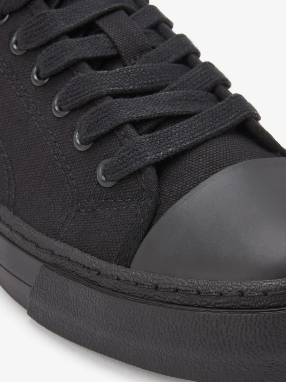 Noir - Baskets en toile style baseball