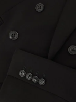 Noir - Blazer de costume Reiss Gabi à double boutonnage