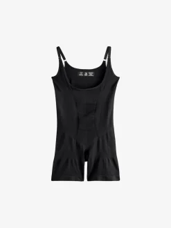 Noir - Body gainant au ventre sans soutien-gorge