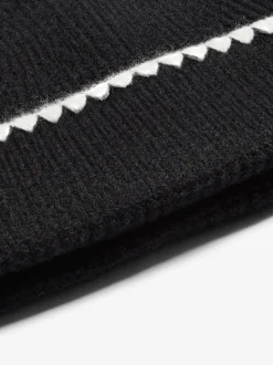 Noir - Bonnet Lipsy bordé de coutures