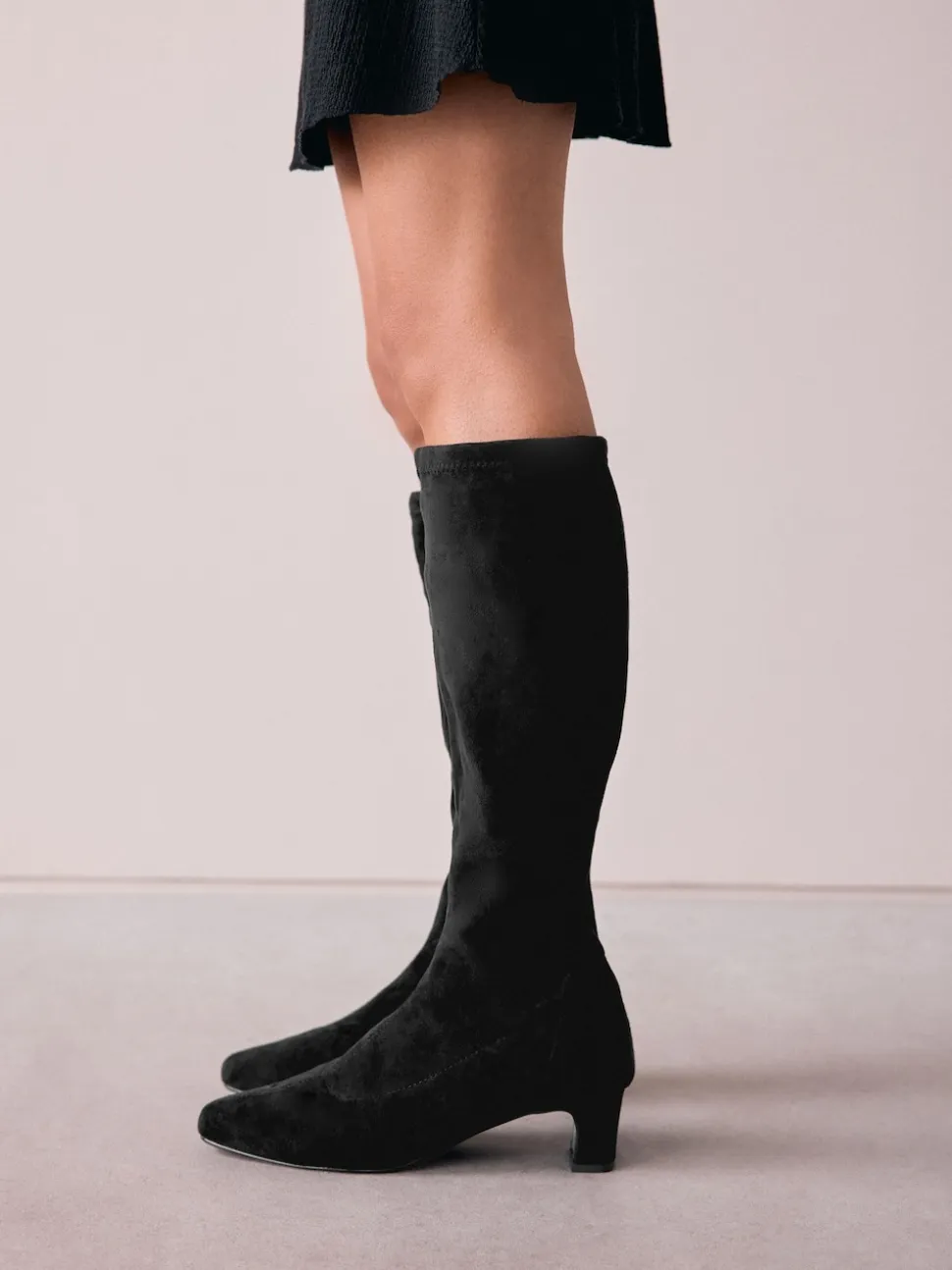 Noir - Bottes chaussettes Forever Comfort® à bout ciselé