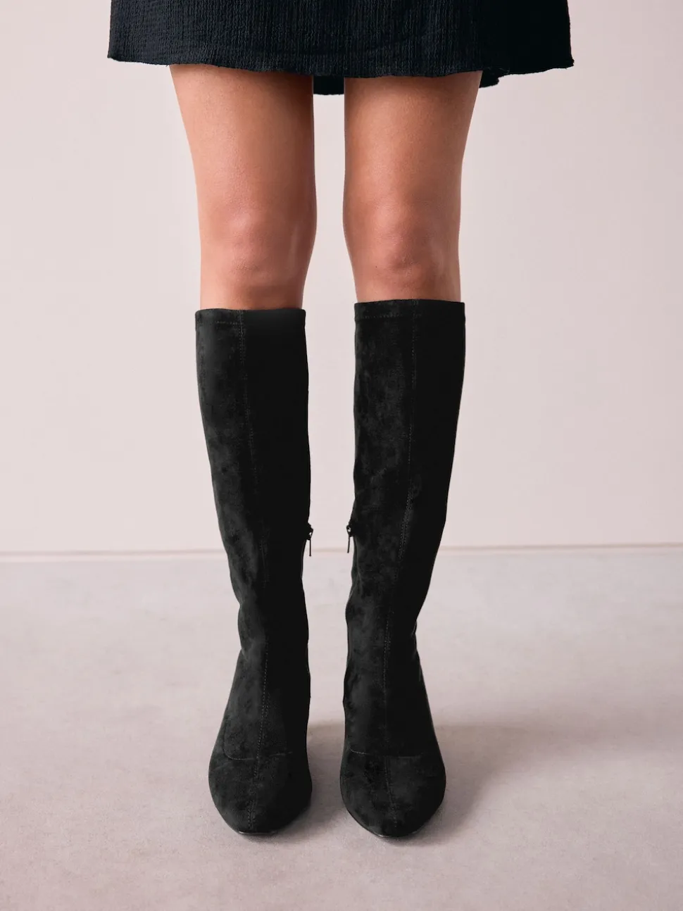 Noir - Bottes chaussettes Forever Comfort® à bout ciselé
