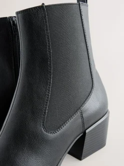 Noir - Bottes de cow-boy western Chelsea Style