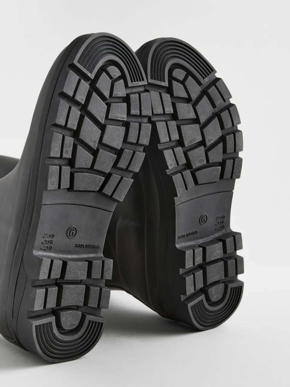 Noir - Bottes en caoutchouc hauteur genou