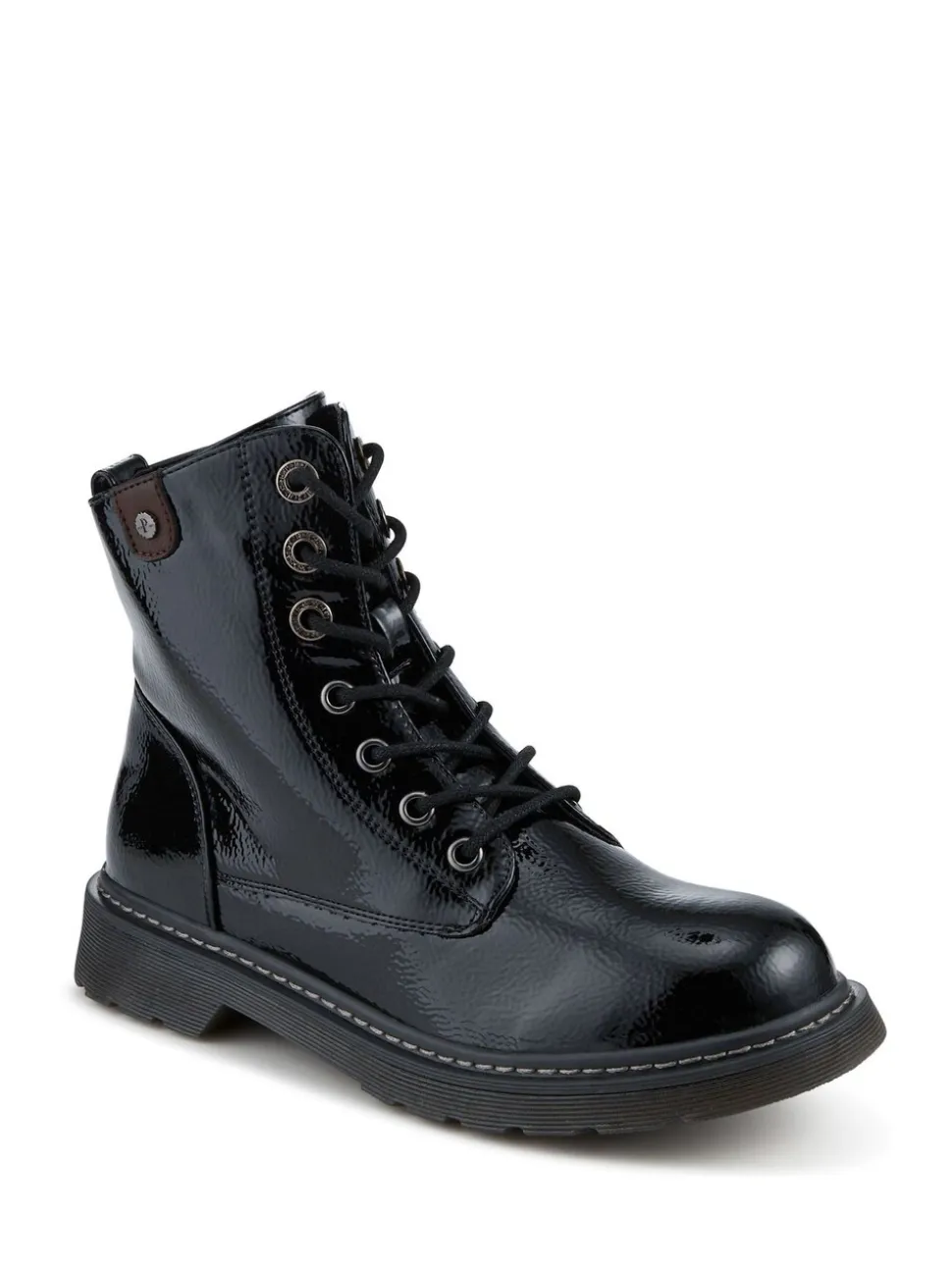 Noir - Bottes militaires Pavers Coupe large semelle adhérente