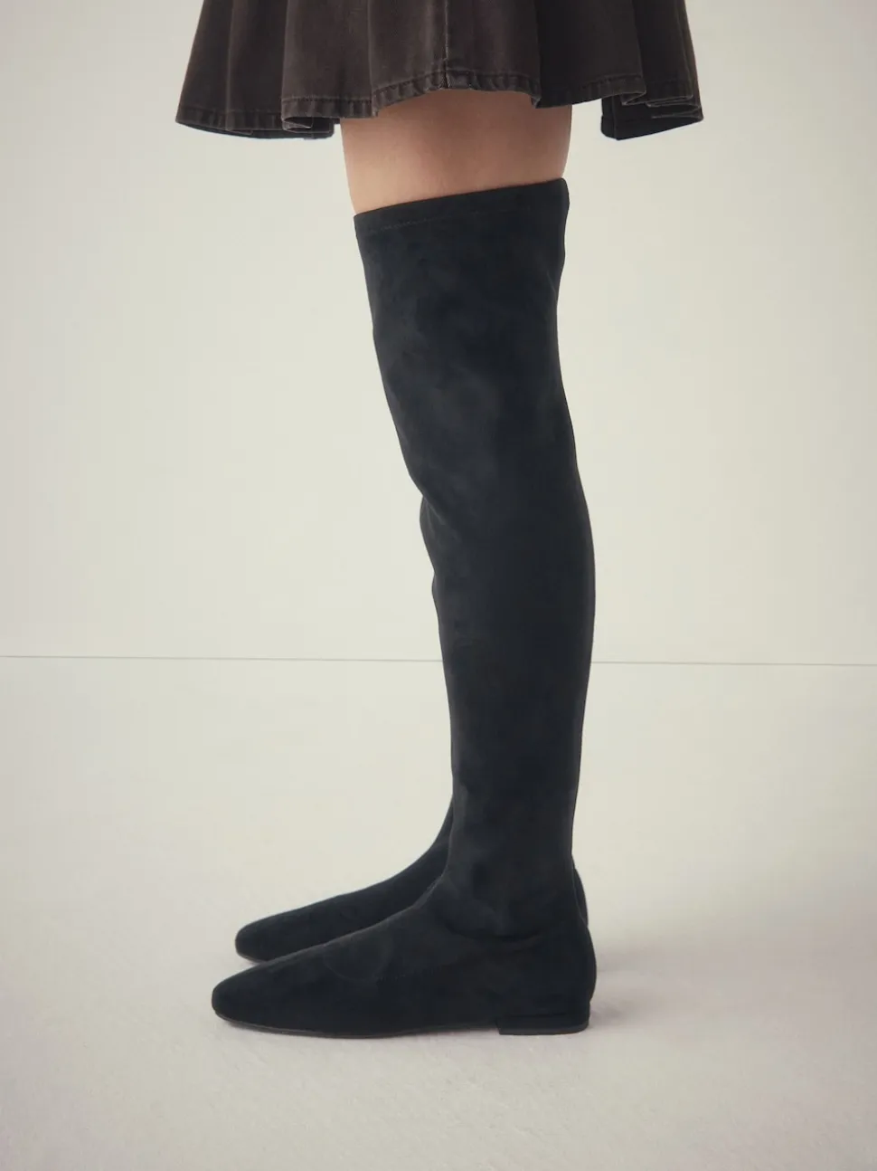 Noir - Bottes plates Forever Comfort® Over The Knee