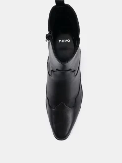 Noir - Bottes western Novo Diablo à talons bas