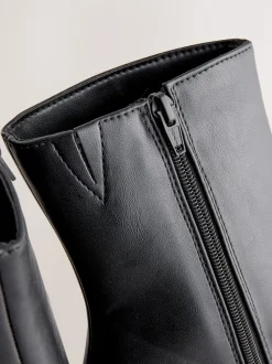 Noir - Bottines à talons Forever Comfort® avec bout ciselé