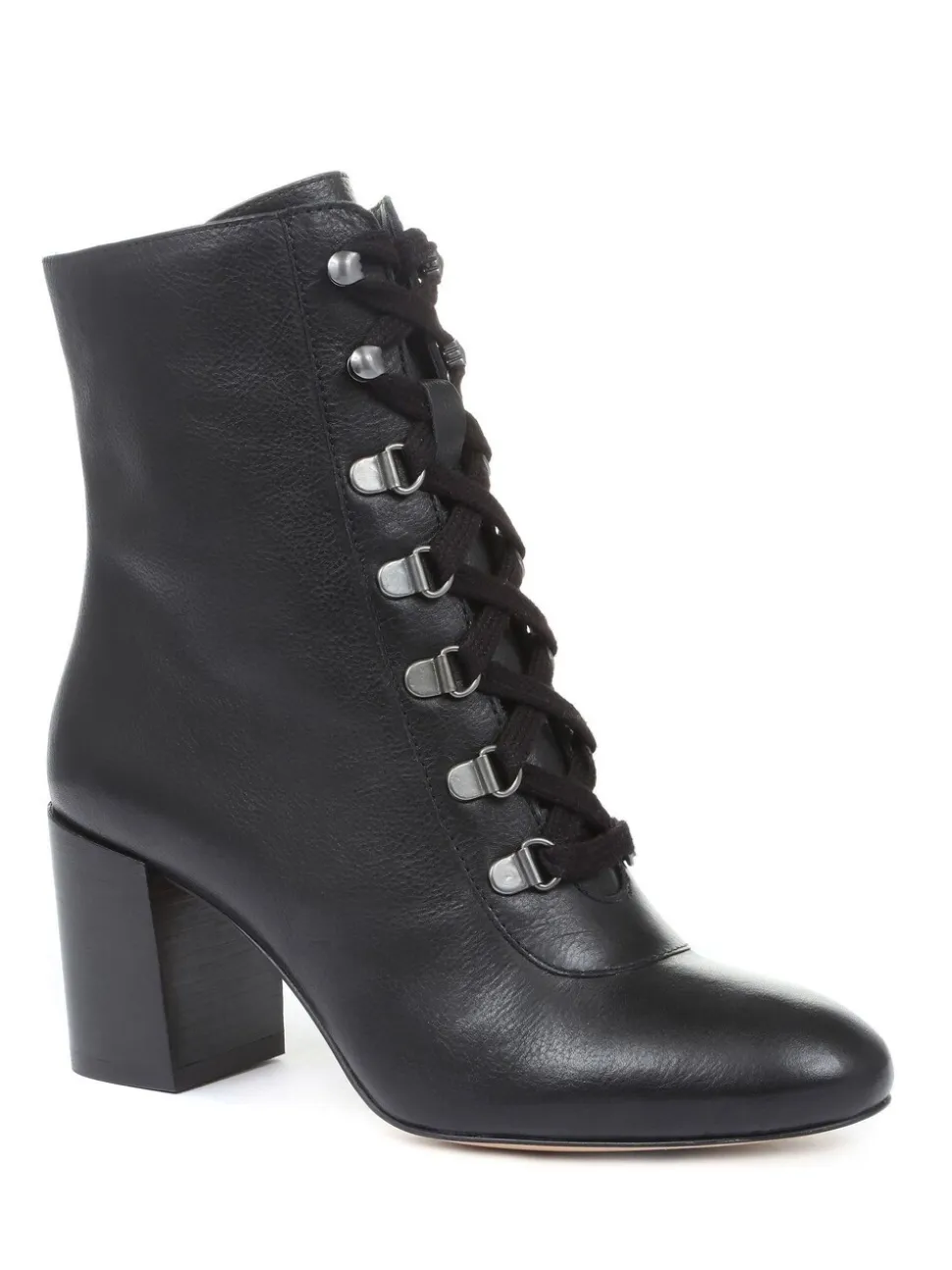 Noir - Bottines à talons Liana pour femme à lacets