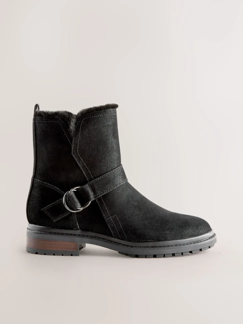 Noir - Bottines Forever Comfort® en fourrure synthétique