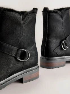 Noir - Bottines Forever Comfort® en fourrure synthétique