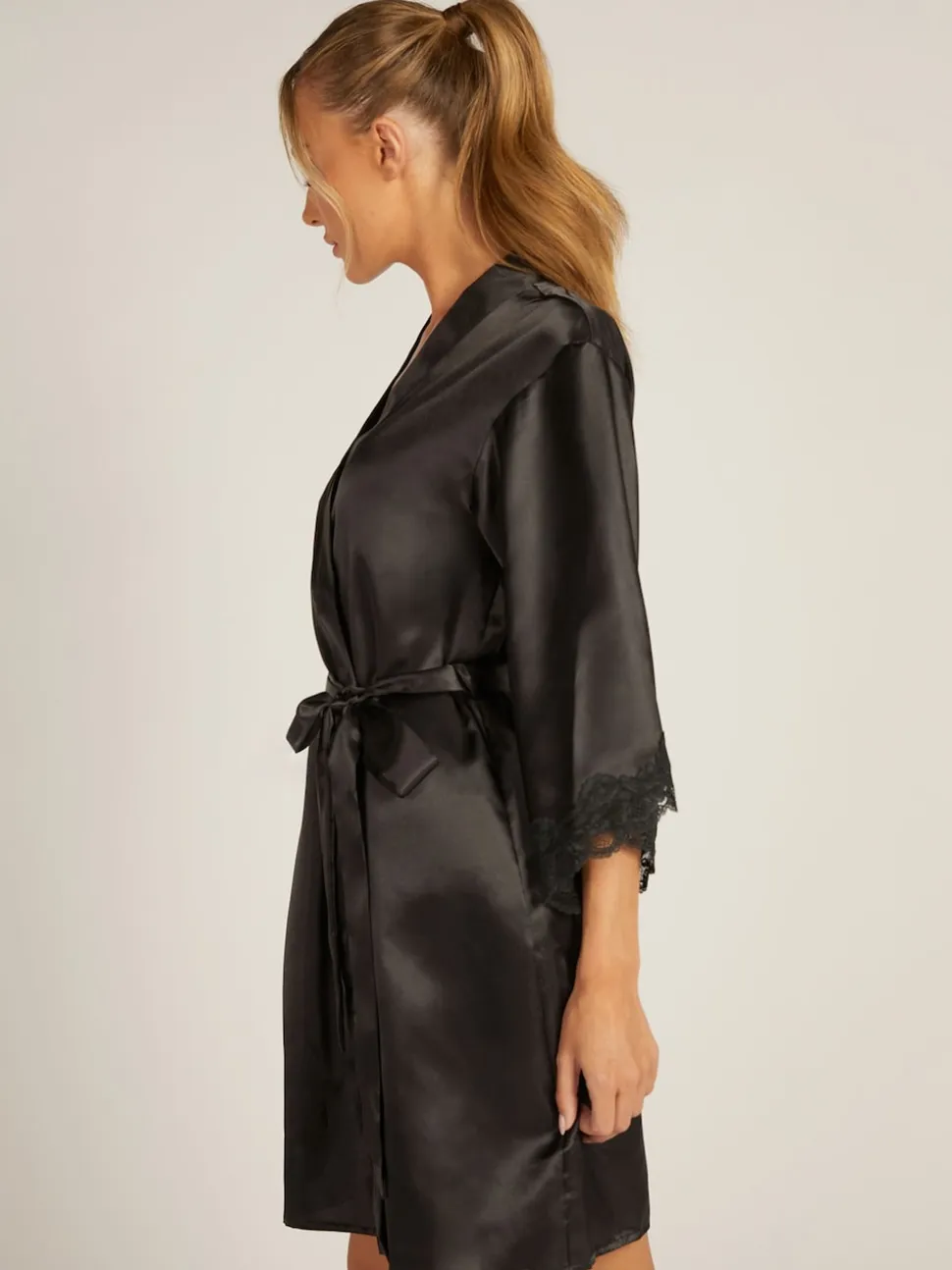 Noir - Boux Avenue Peignoir Amelia