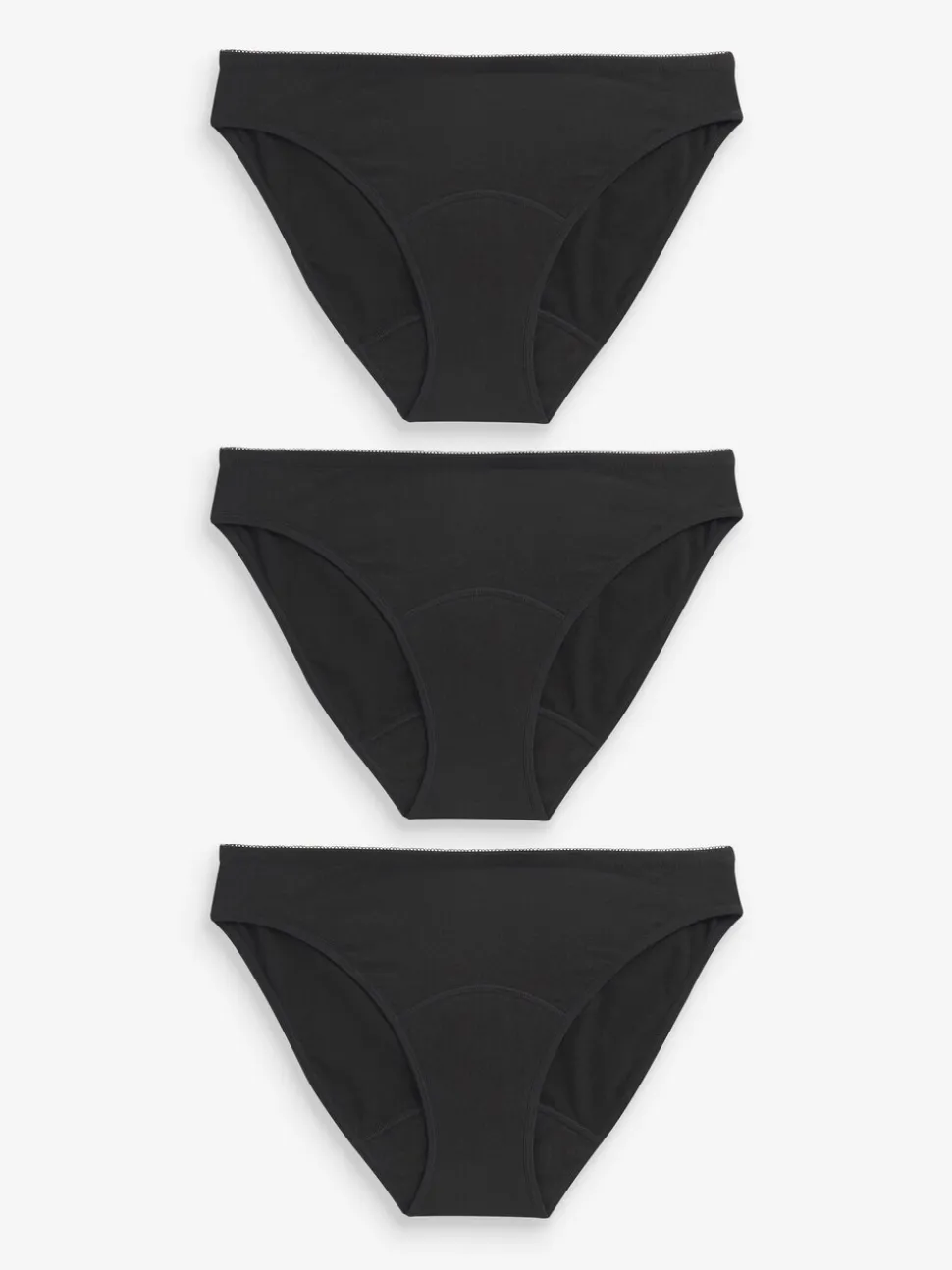 Noir - Caleçons 3 Lot d’époque en coton à flux moyen