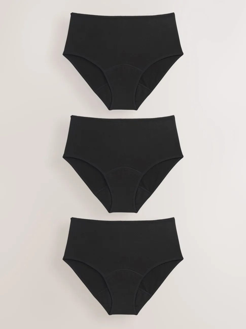 Noir - Caleçons 3 Lot d’époque en coton à flux moyen