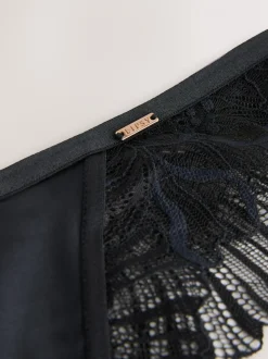 Noir - Caleçons brésiliens Lipsy en dentelle
