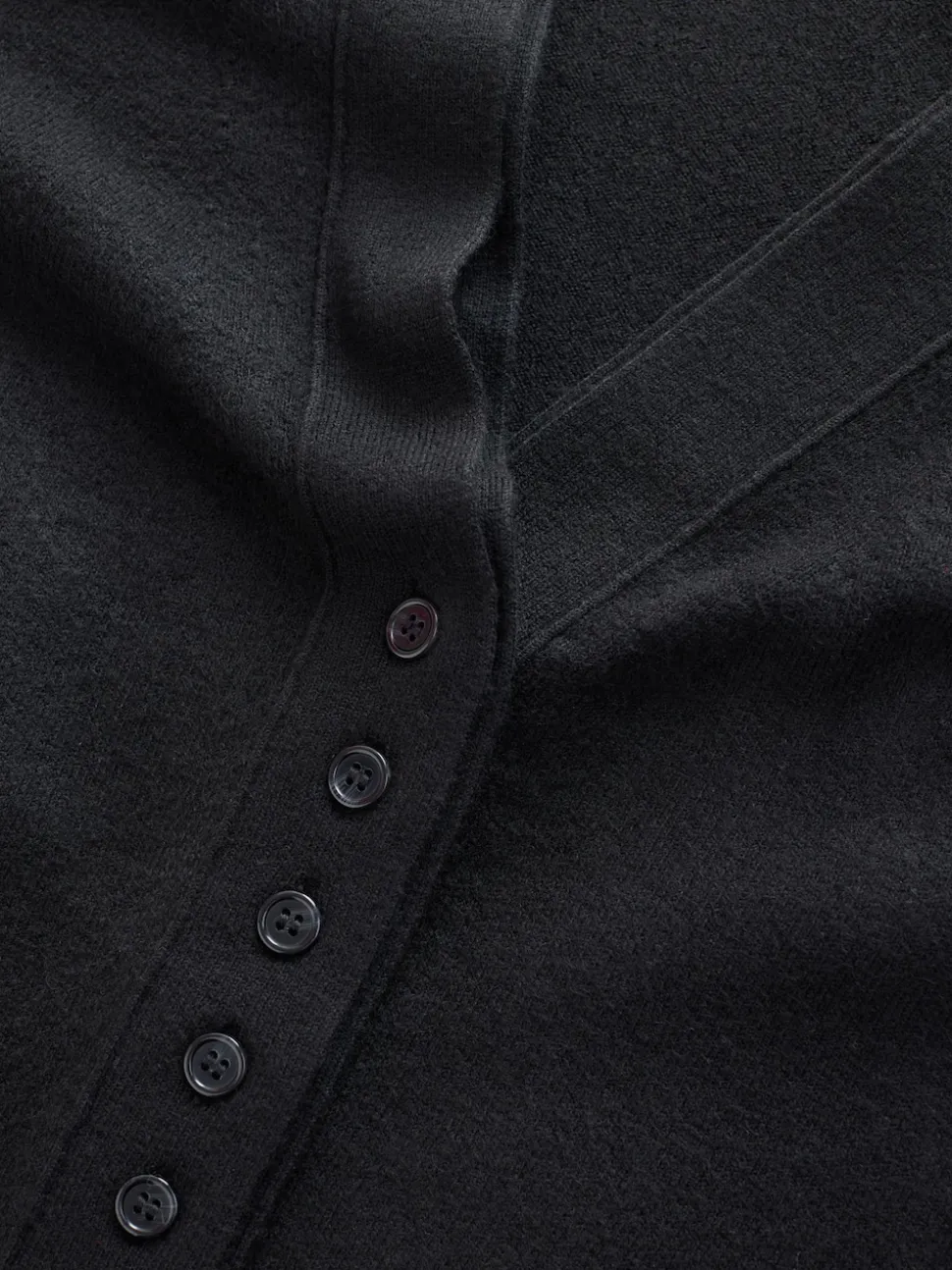Noir - Cardigan ultra-doux à col en V avec poches