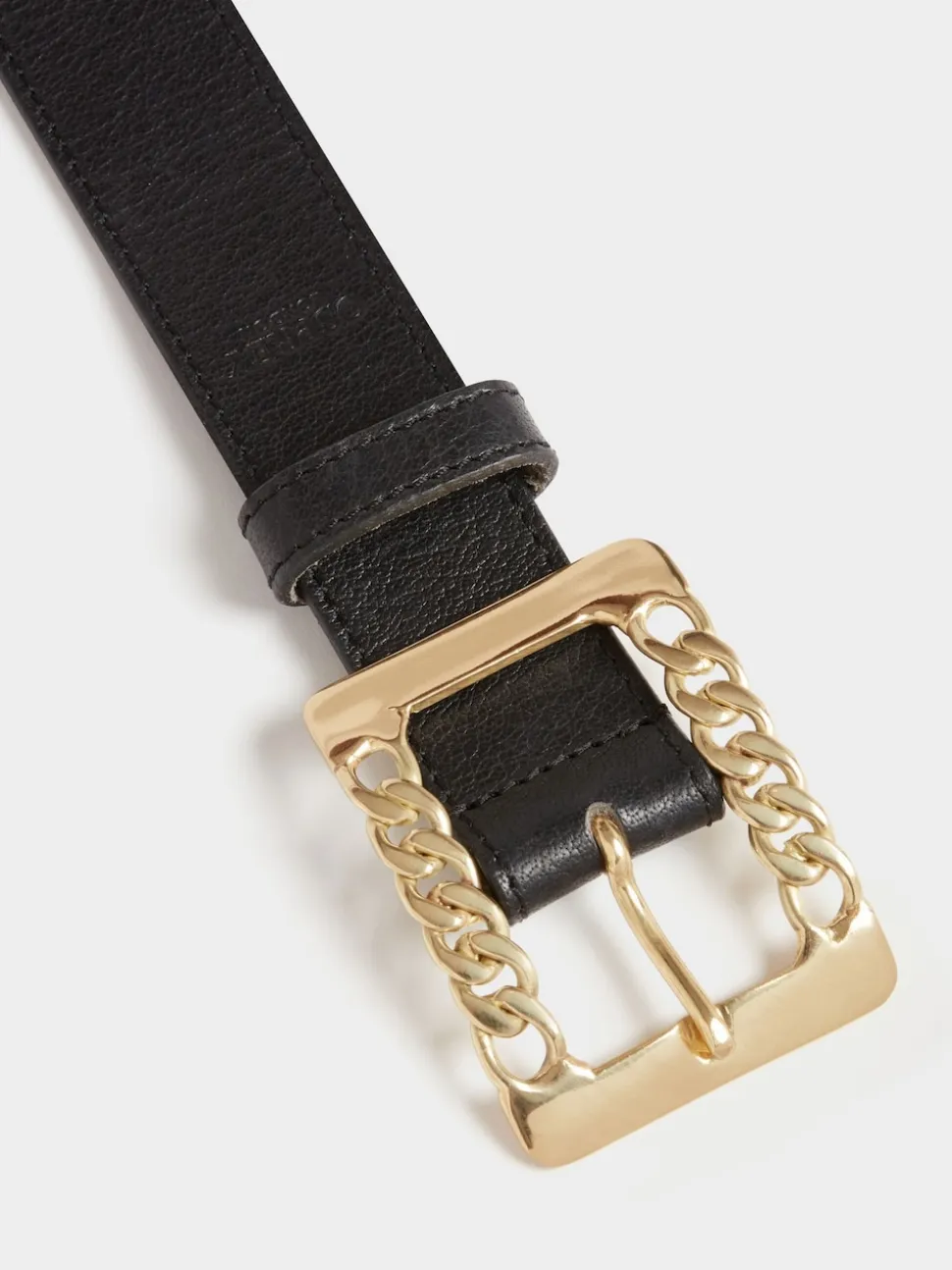 Noir - Ceinture Osprey London The Chain en cuir à boucle