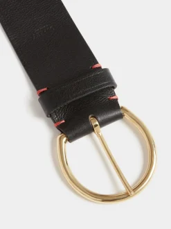 Noir - Ceinture Osprey London The Oversize à boucle en cuir