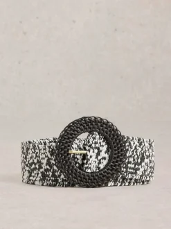 Noir - Ceinture White Stuff en raphia