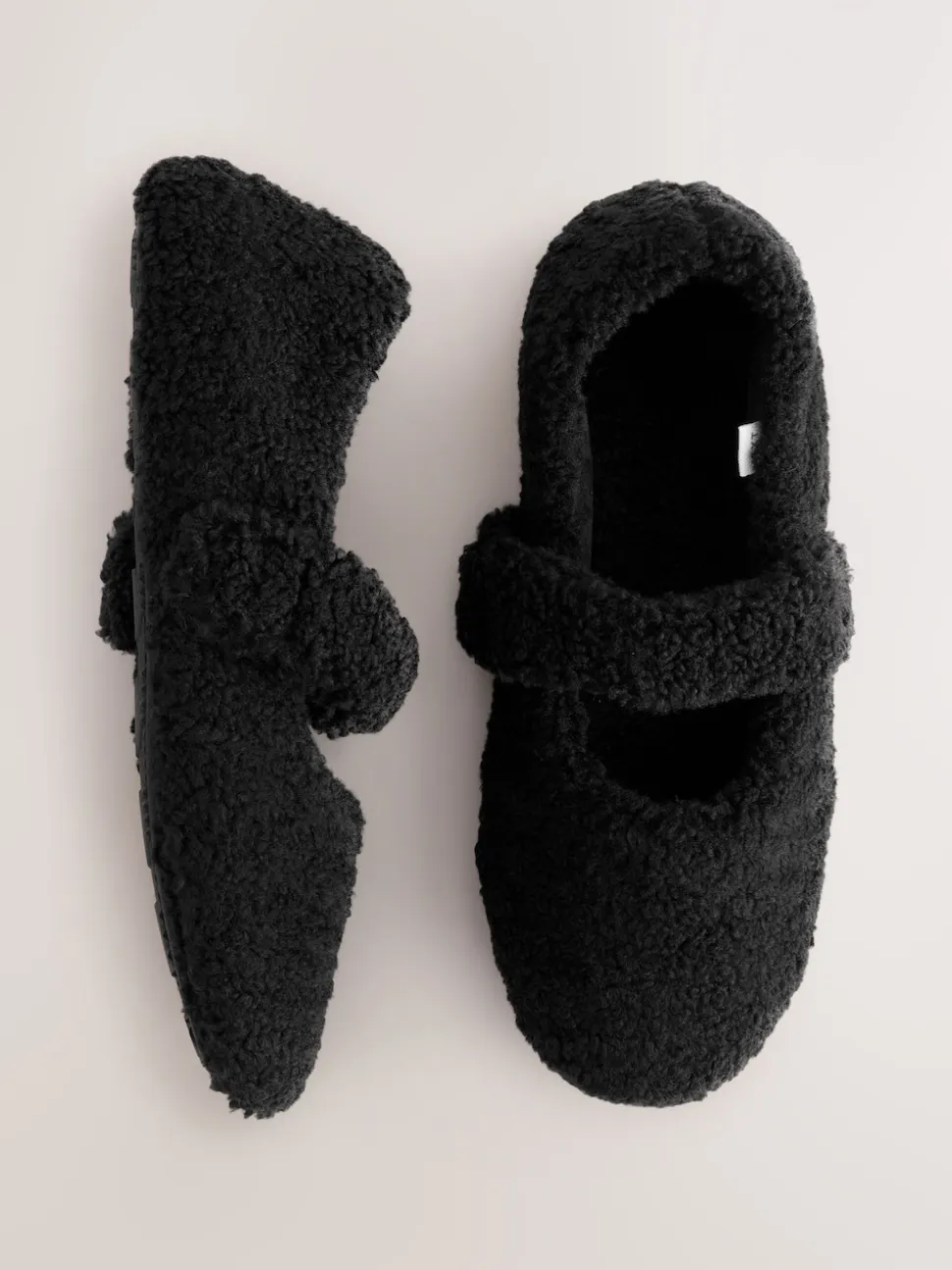 Noir - Chaussons Borg Ballet